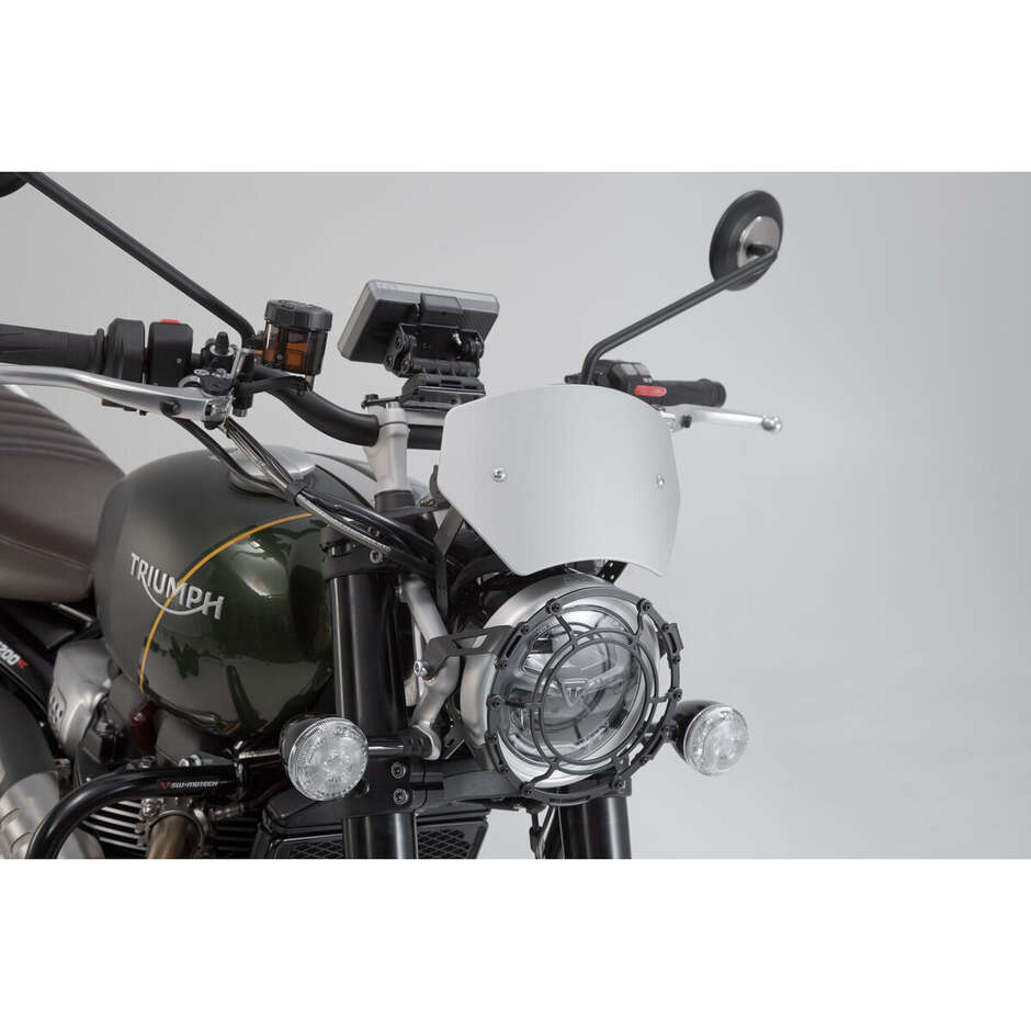 Pare-brise argenté Sw-Motech SCT.11.929.10000/S pour Triumph Scrambler 1200 XC / XE (18-)