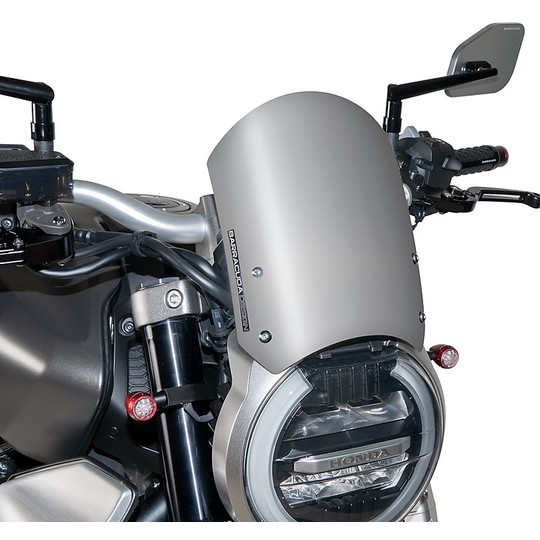 Pare-brise classique en aluminium pour moto Barracuda HN1300-18A argent spécifique pour Honda CB 1000R (2018)