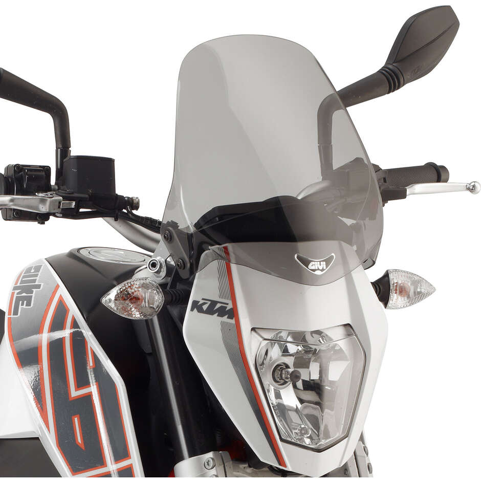 Pare-brise fumé Givi 245A Pour KTM DUKE 690 (12 > 19); SUZUKI GSR 600 (06 > 07) ; YAMAHA MT-03 660 (06 > 14)