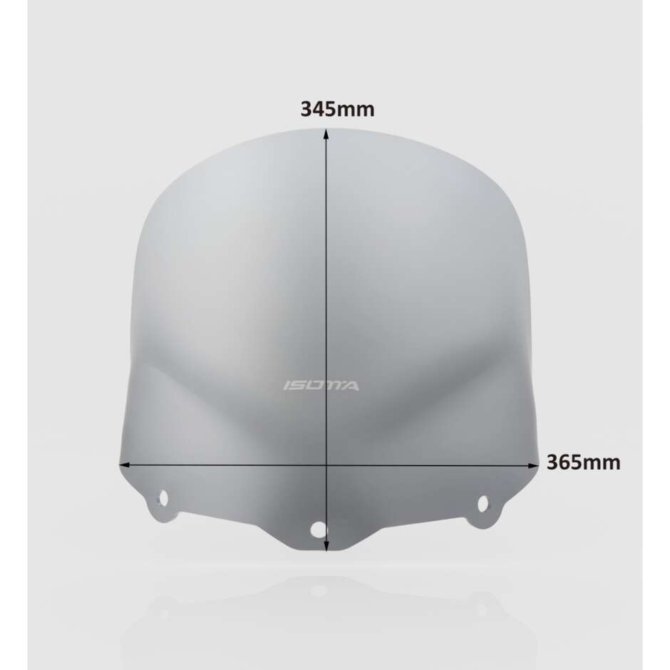 Pare-brise haut à double bulle Isotta pour Yamaha X-MAX 125-250 2006 > 2009 Fumé foncé