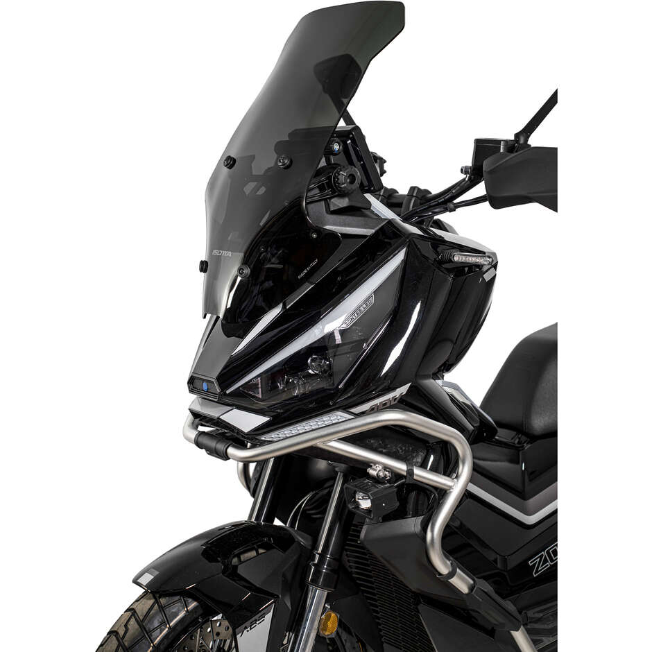 Pare-brise Isotta City Max pour Zontes 368 G à partir de 2024, couleur fumée foncée