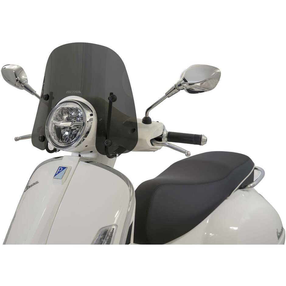 Pare-brise Isotta Classic pour Vespa GTS 310 à partir de 2025, teinte fumée foncée.