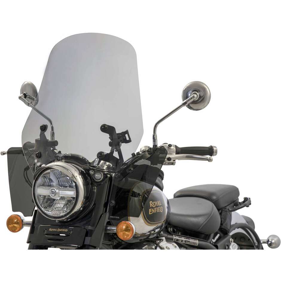 Pare-brise Isotta Medium pour ROYAL ENFIELD Classic 650, teinte fumée claire