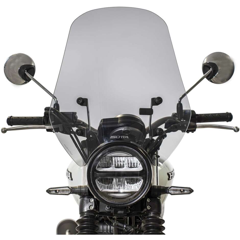 Pare-brise Isotta moyen pour HONDA GB350 S, teinte fumée claire