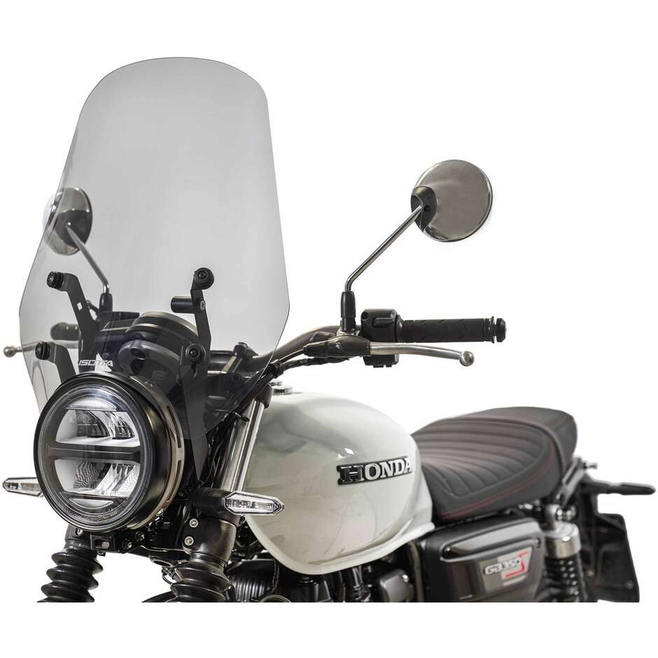 Pare-brise Isotta moyen pour HONDA GB350 S, teinte fumée claire