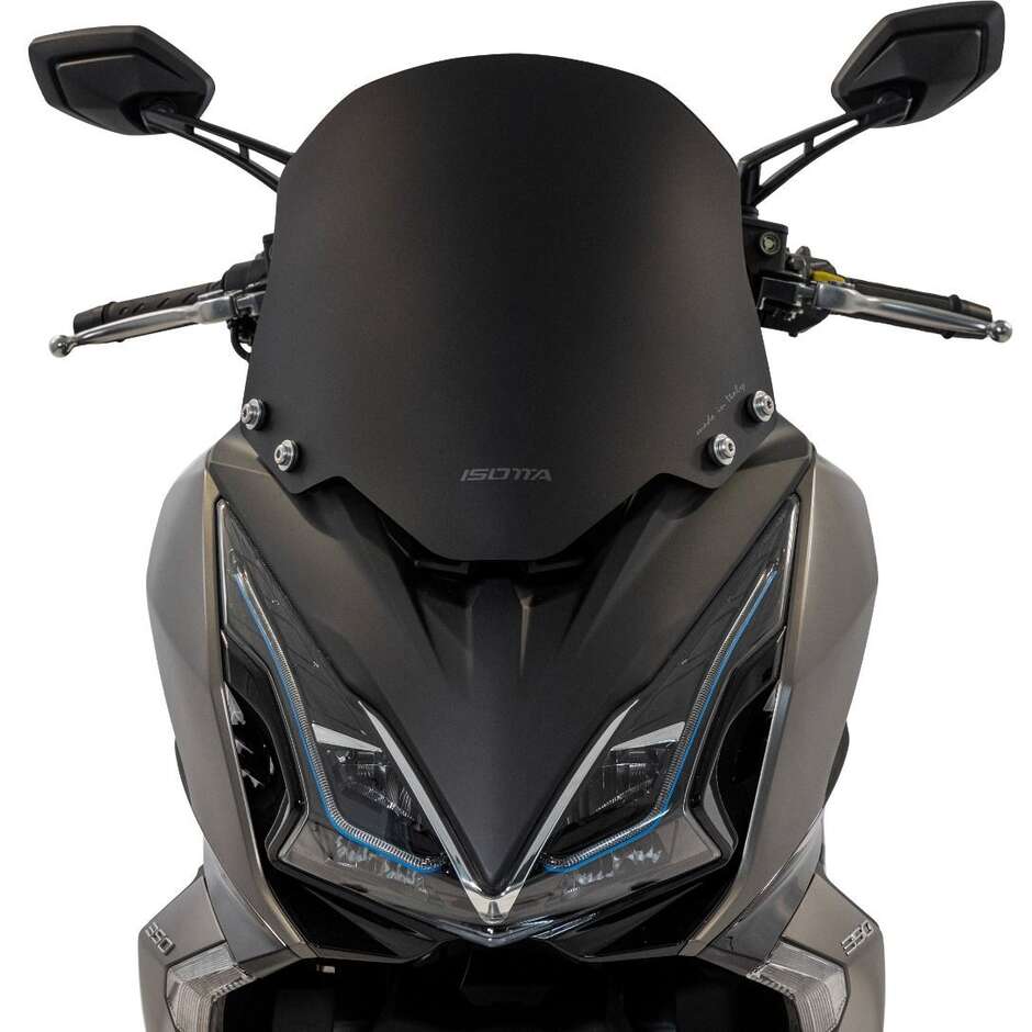 Pare-brise Isotta pour Kymco Downtown GT 350 2024 Noir Mat