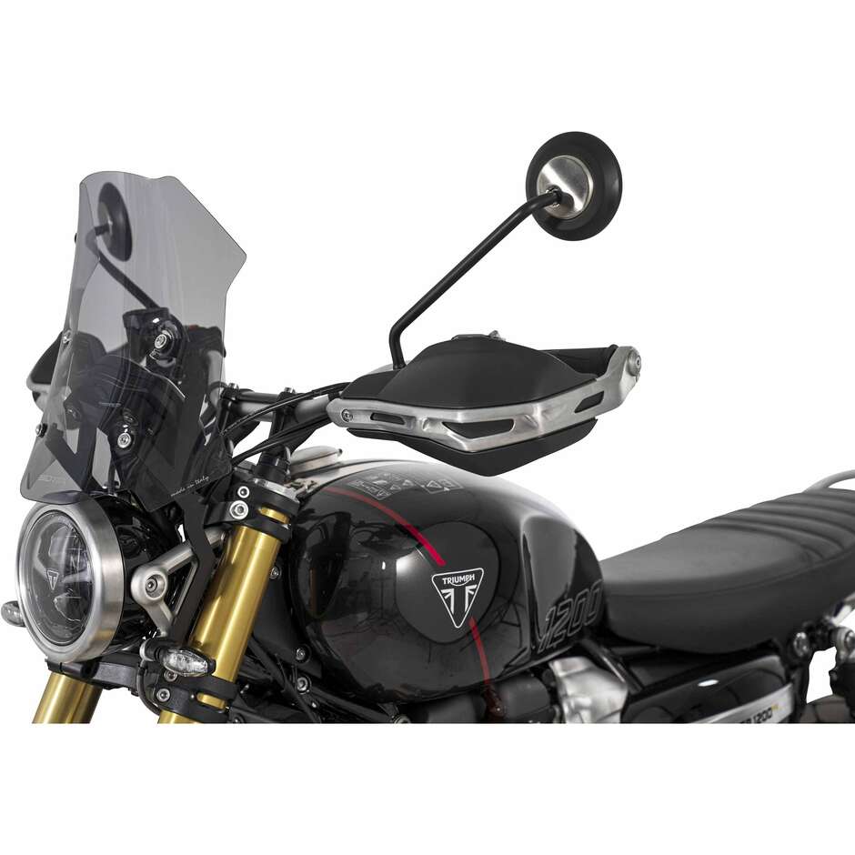 Pare-brise Isotta Rally Plus pour TRIUMPH Scrambler 1200 X/XE (2024-25) , teinte fumée claire