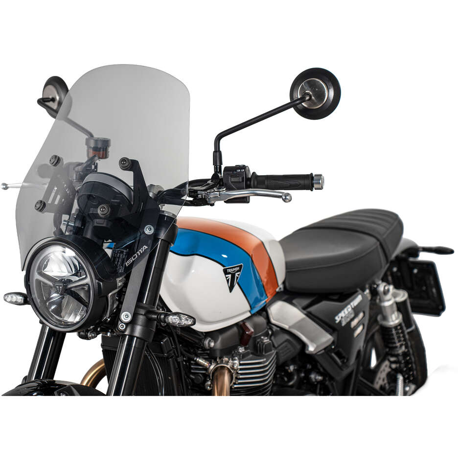 Pare-brise Isotta à protection moyenne pour Triumph Speed Twin 900 (2025), teinte fumée claire