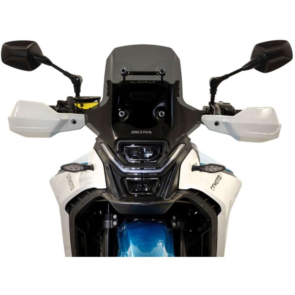 Pare-brise Moto Isotta Sportivo Rally pour CF MOTO MT 450 à partir de 2024, fumé foncé