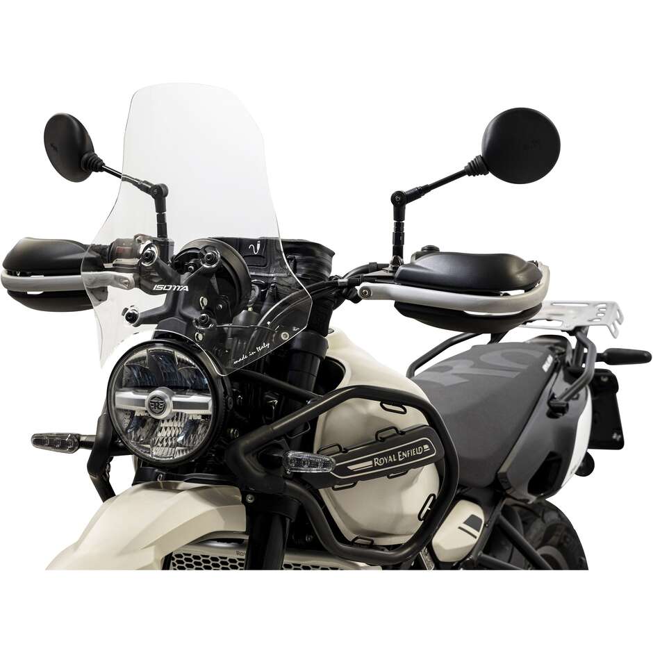 Pare-brise moto Isotta à protection moyenne pour Royal Enfield Himalayan 450 transparent