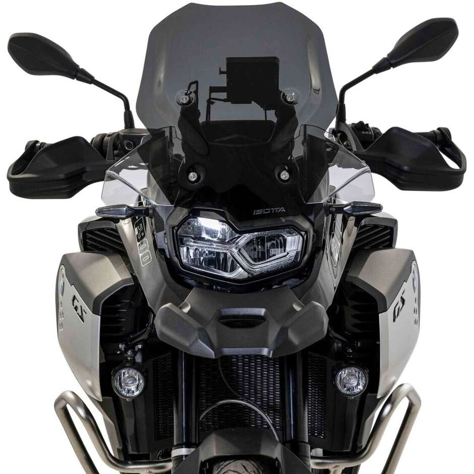 Pare-brise moyen Isotta pour BMW F900 GS Adventure à partir de 2024, fumé foncé