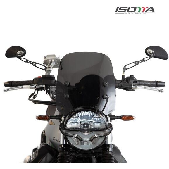 Pare-brise Puig Custom II Pour Moto Guzzi V7 Stone – Fumé Clair, Haute Protection