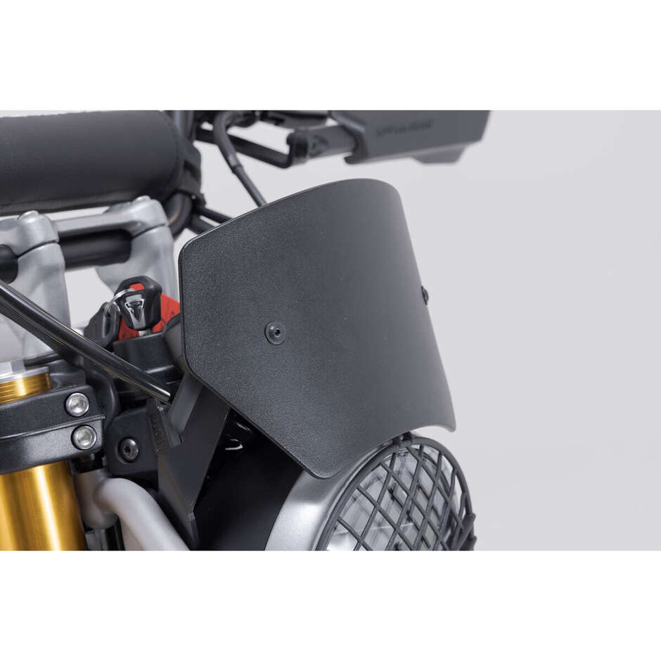 Pare-brise noir Sw-Motech SCT.11.616.10000/B pour Triumph Scrambler 400 X (23-)