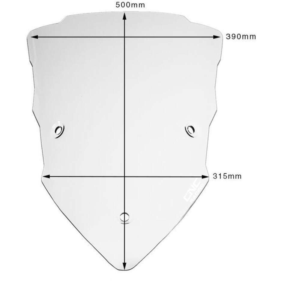 Pare-brise transparent CNC Racing pour Ducati Multistrada Touring