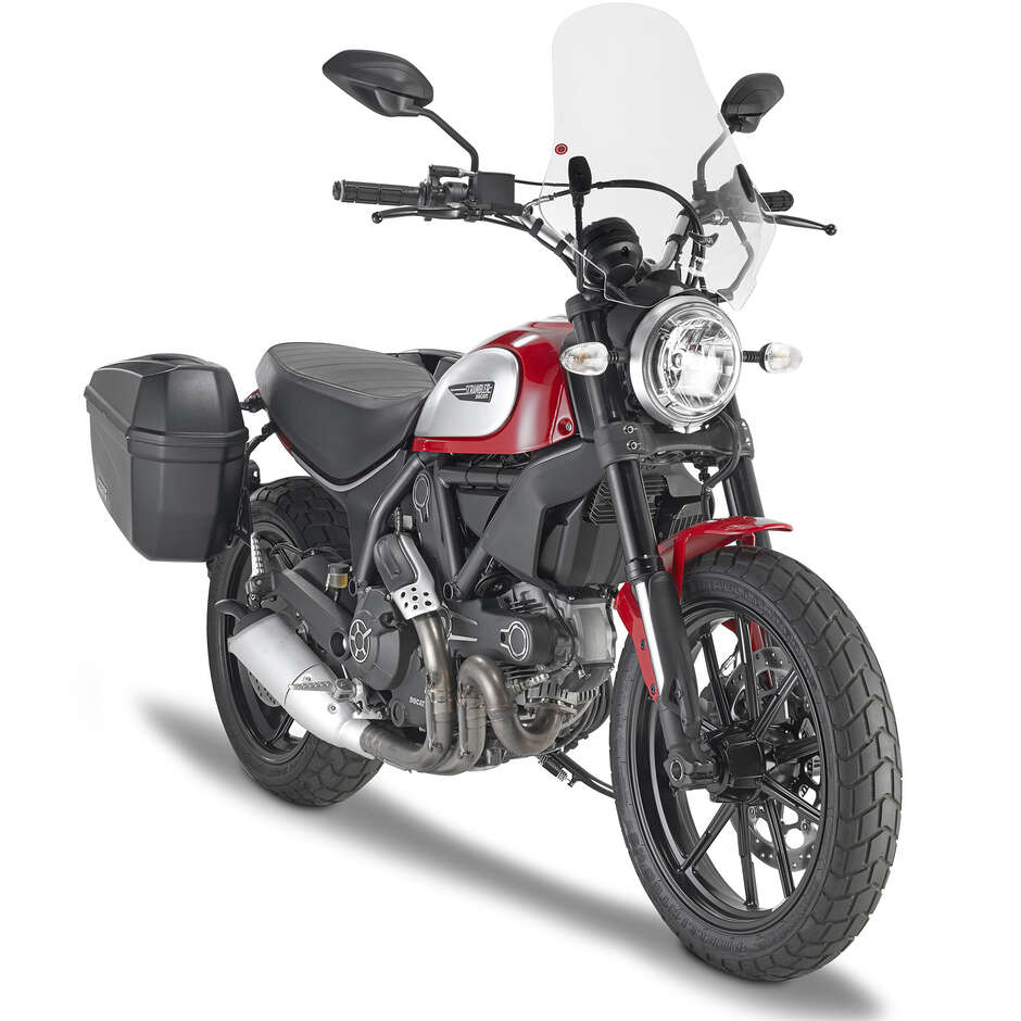 Pare-brise transparent Givi 7407A pour DUCATI Scrambler 400 (16 > 21); Icône Scrambler 800 (15 > 23)