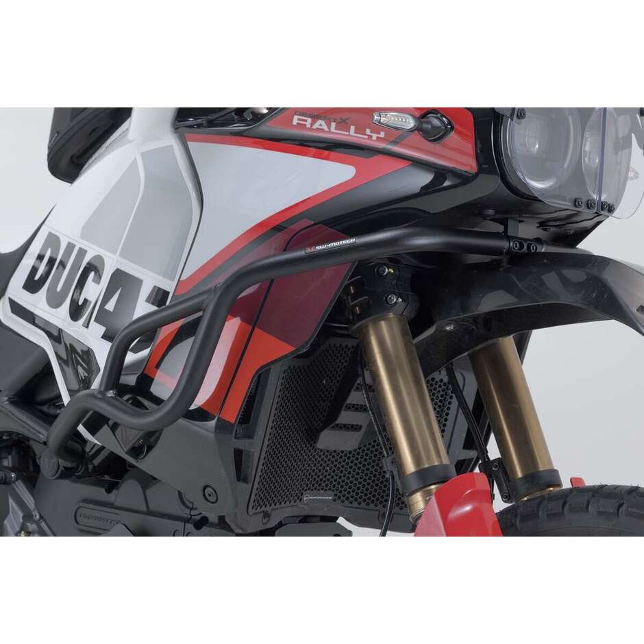 Pare-moteur noir Sw-Motech SBL.22.995.10003/B pour Ducati DesertX (22-25) et DesertX Rally (23-25)