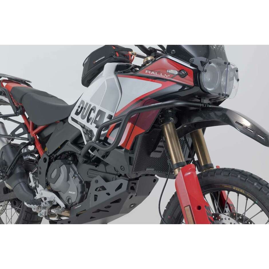 Pare-moteur noir Sw-Motech SBL.22.995.10003/B pour Ducati DesertX (22-25) et DesertX Rally (23-25)
