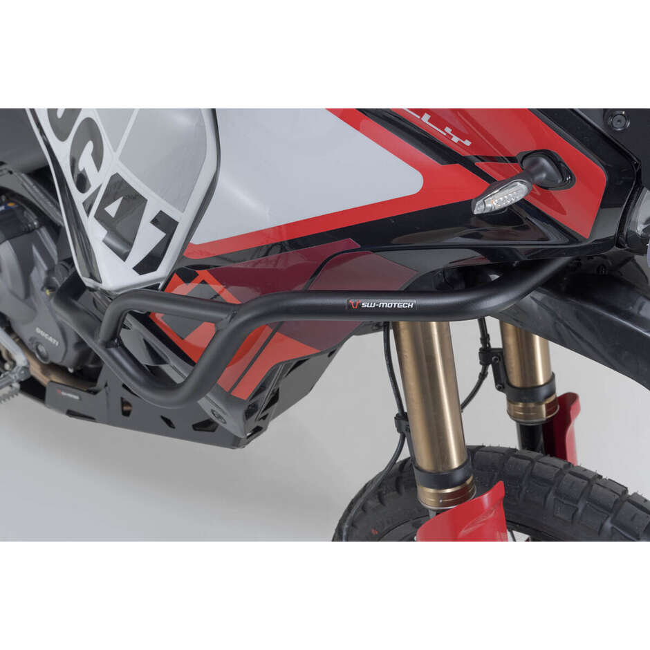 Pare-moteur noir Sw-Motech SBL.22.995.10003/B pour Ducati DesertX (22-25) et DesertX Rally (23-25)