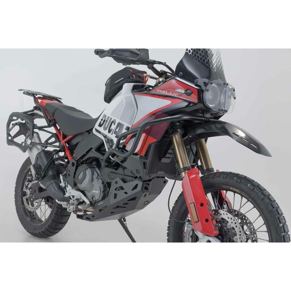 Pare-moteur noir Sw-Motech SBL.22.995.10003/B pour Ducati DesertX (22-25) et DesertX Rally (23-25)