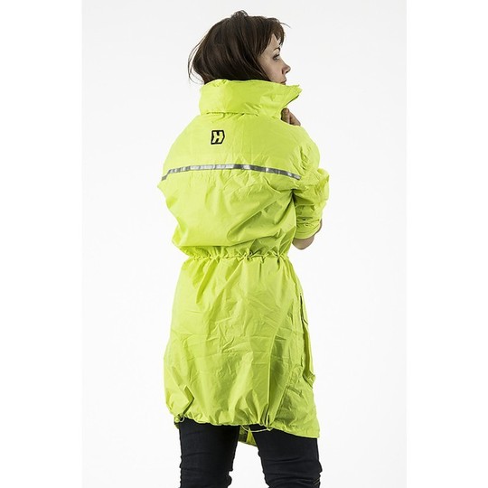 Parka Raincoat Waterproof Windproof Moto Hevik HRj105Y Fluorescent Yellow
