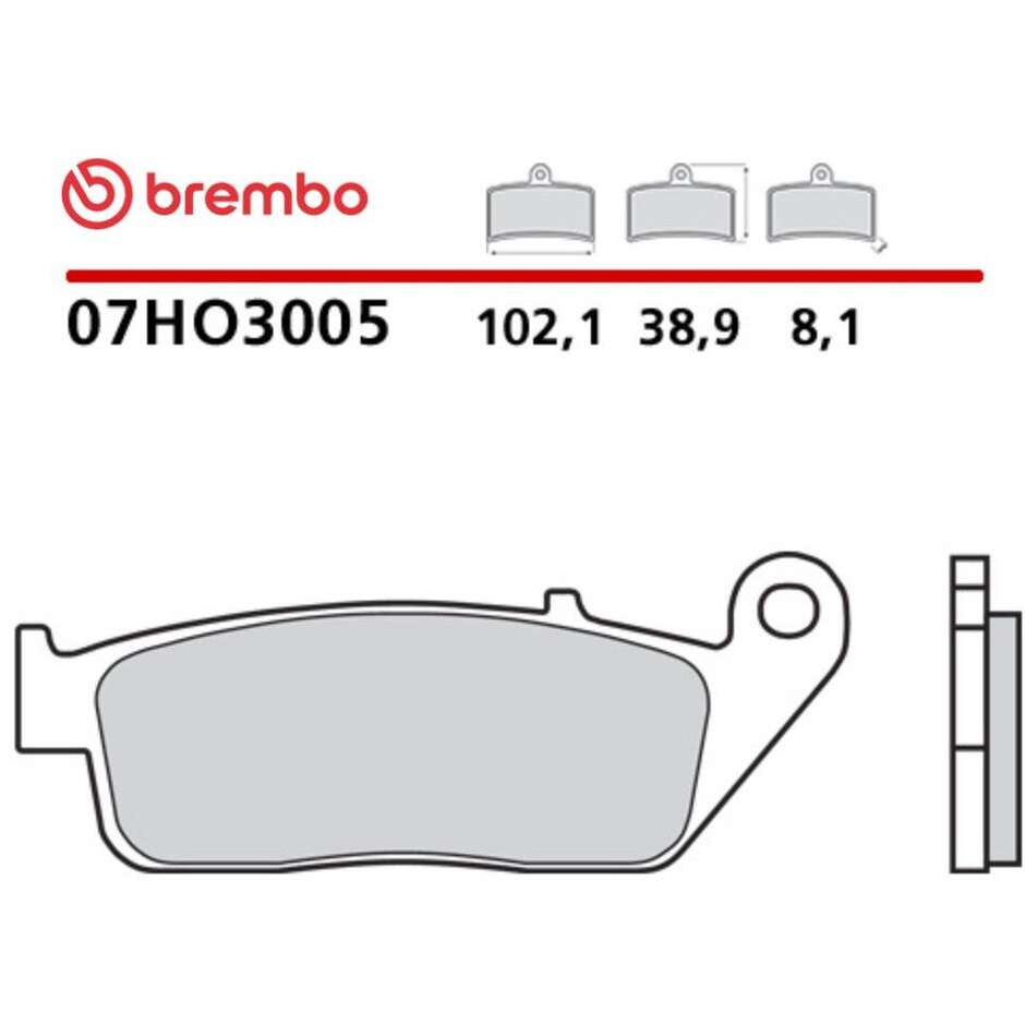 Pastiglie Freno Moto Carbon Ceramic Anteriori Brembo CC 07HO3005