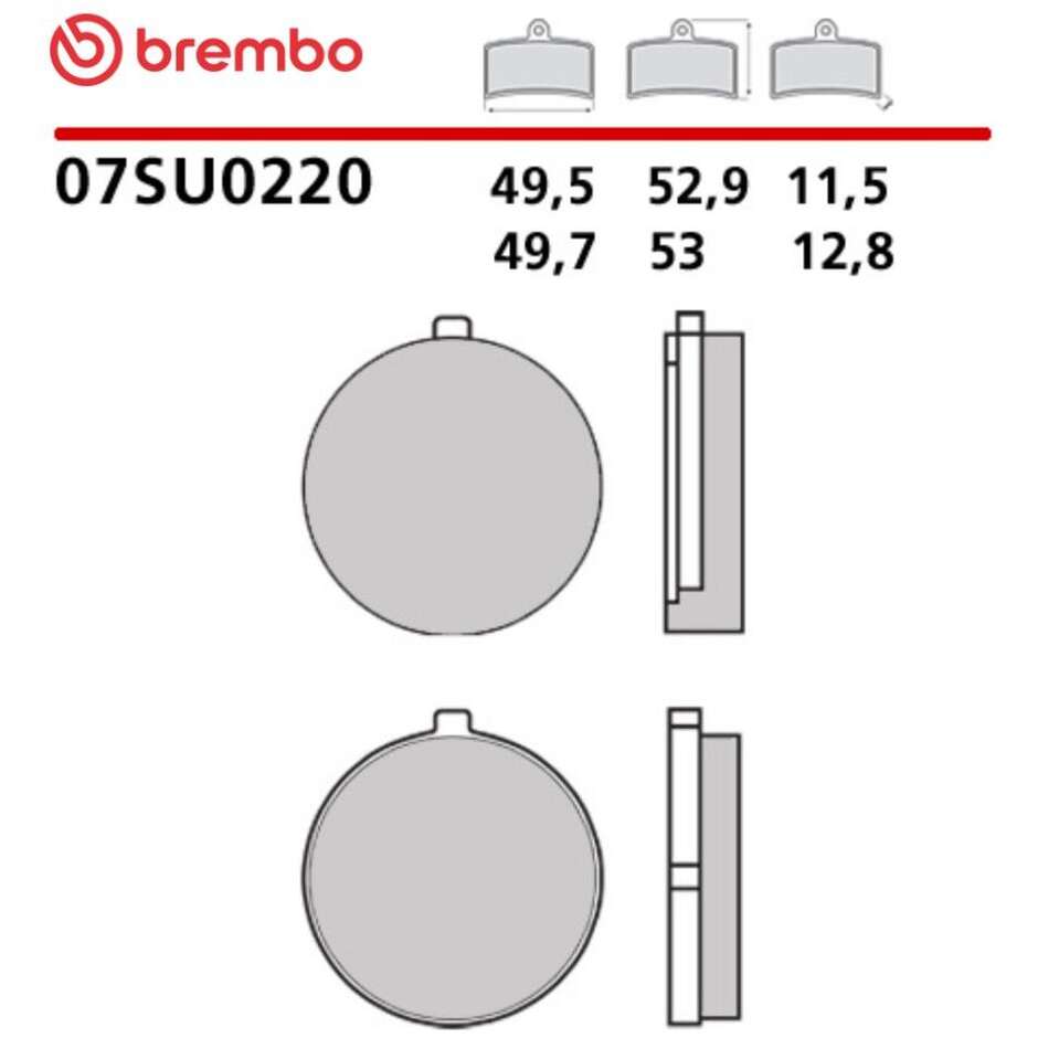 Pastiglie Freno Moto Carbon Ceramic Anteriori Brembo CC 07SU0220 Per SUZUKI GT E X5 (1979-1982); GT (1978-1981) e altri modelli