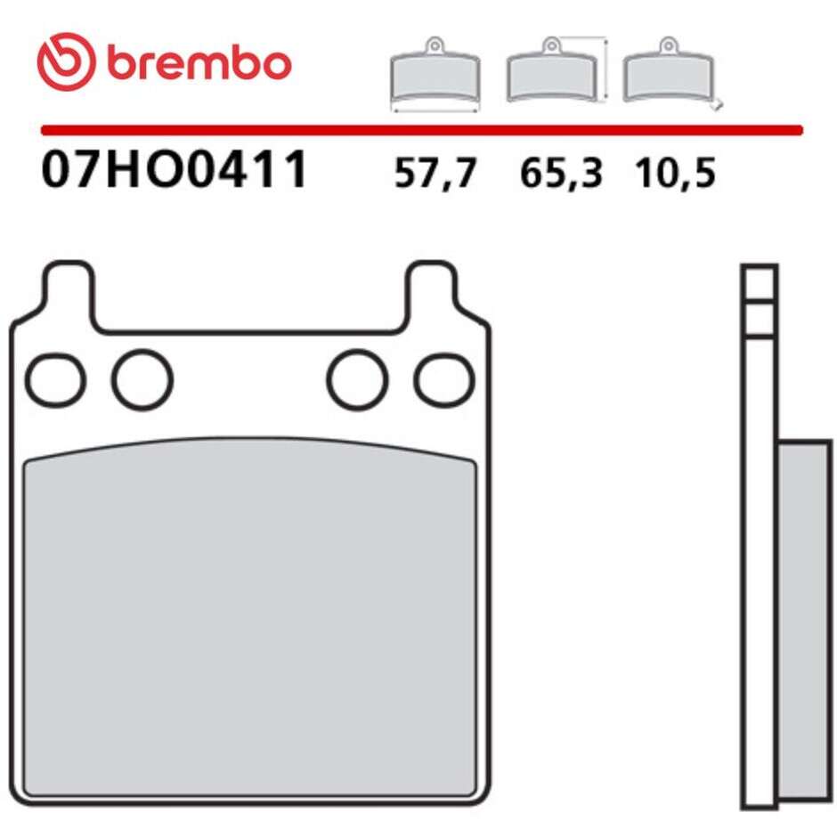 Pastiglie Freno Moto Carbon Ceramic Posteriori Brembo CC 07HO0411 Per HONDA GL Gold Wing (1975-1979); CB F1 (1977) e altri modelli