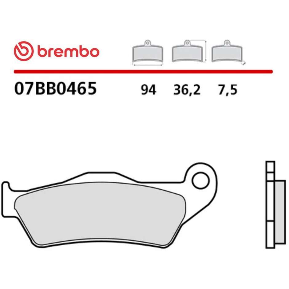 Pastiglie Freno Moto Originali Genuine Brembo GENUINE 07BB0465