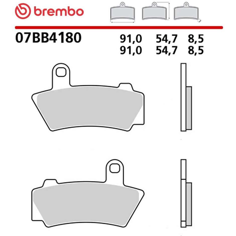 Pastiglie Freno Moto Originali Genuine Posteriori Brembo GENUINE 07BB4180 Per BMW R 18 (2020-2026); R 18 Classic (2020-2026) e altri modelli
