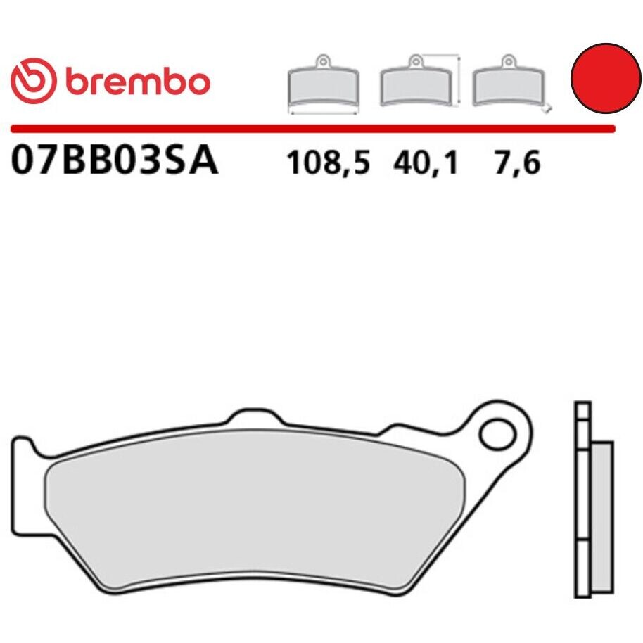 Pastiglie Freno Moto Sinterizzate Anteriori Brembo SA 07BB03SA
