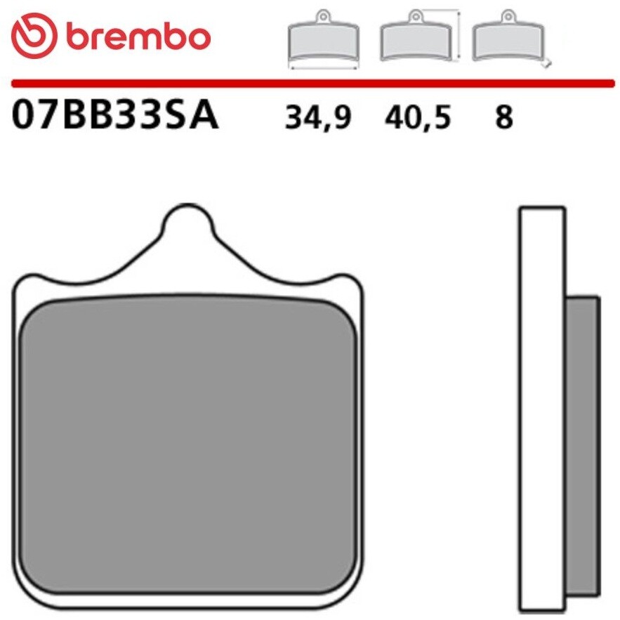 Pastiglie Freno Moto Sinterizzate Anteriori Brembo SA 07BB33SA
