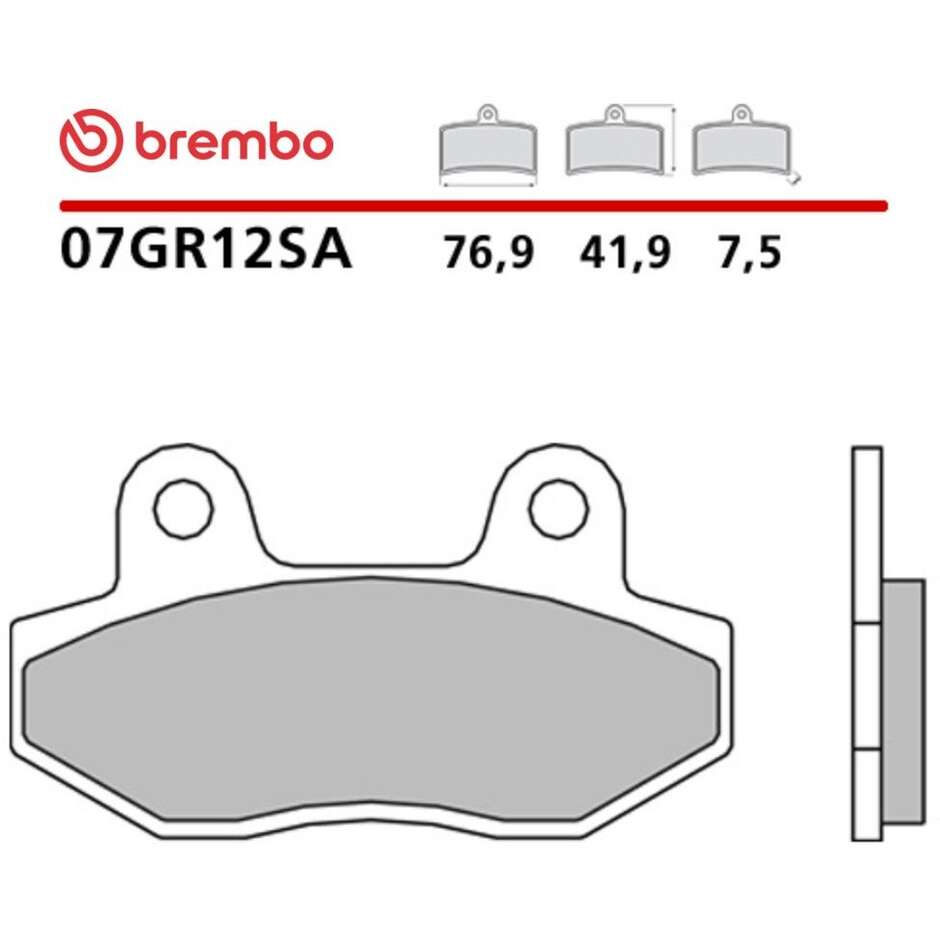 Pastiglie Freno Moto Sinterizzate Anteriori Brembo SA 07GR12SA