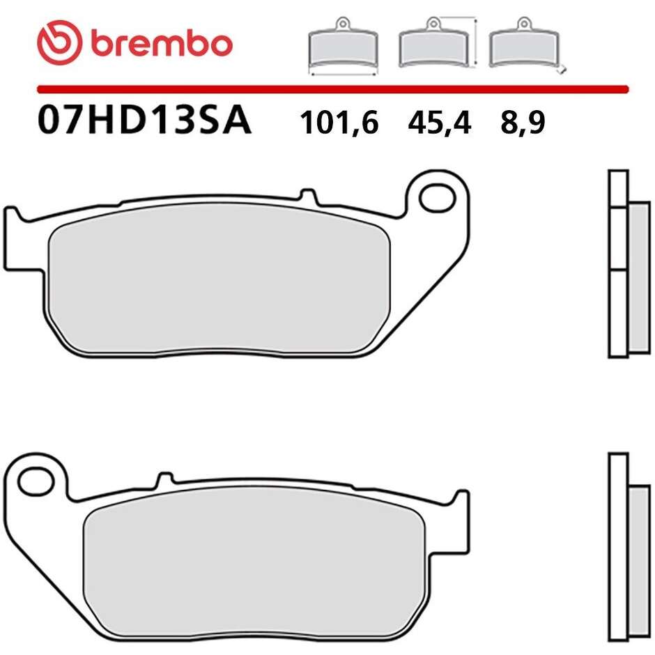 Pastiglie Freno Moto Sinterizzate Anteriori Brembo SA 07HD13SA Per HARLEY DAVIDSON XL C Sportster Custom (2004-2013); XL 883 N Sportster Iron (2009-2013) e altri modelli