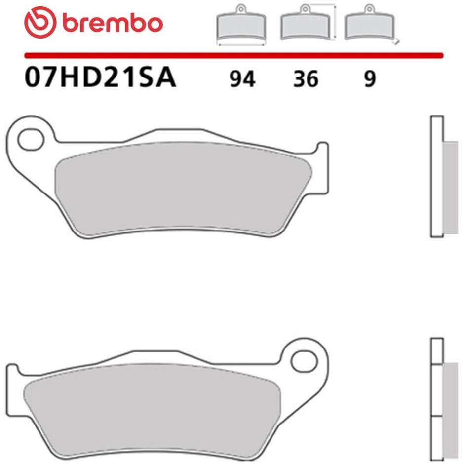 Pastiglie Freno Moto Sinterizzate Anteriori Brembo SA 07HD21SA Per HARLEY DAVIDSON XG Street 500 (2014-2019); XG A Street ROD (2017-2019) e altri modelli