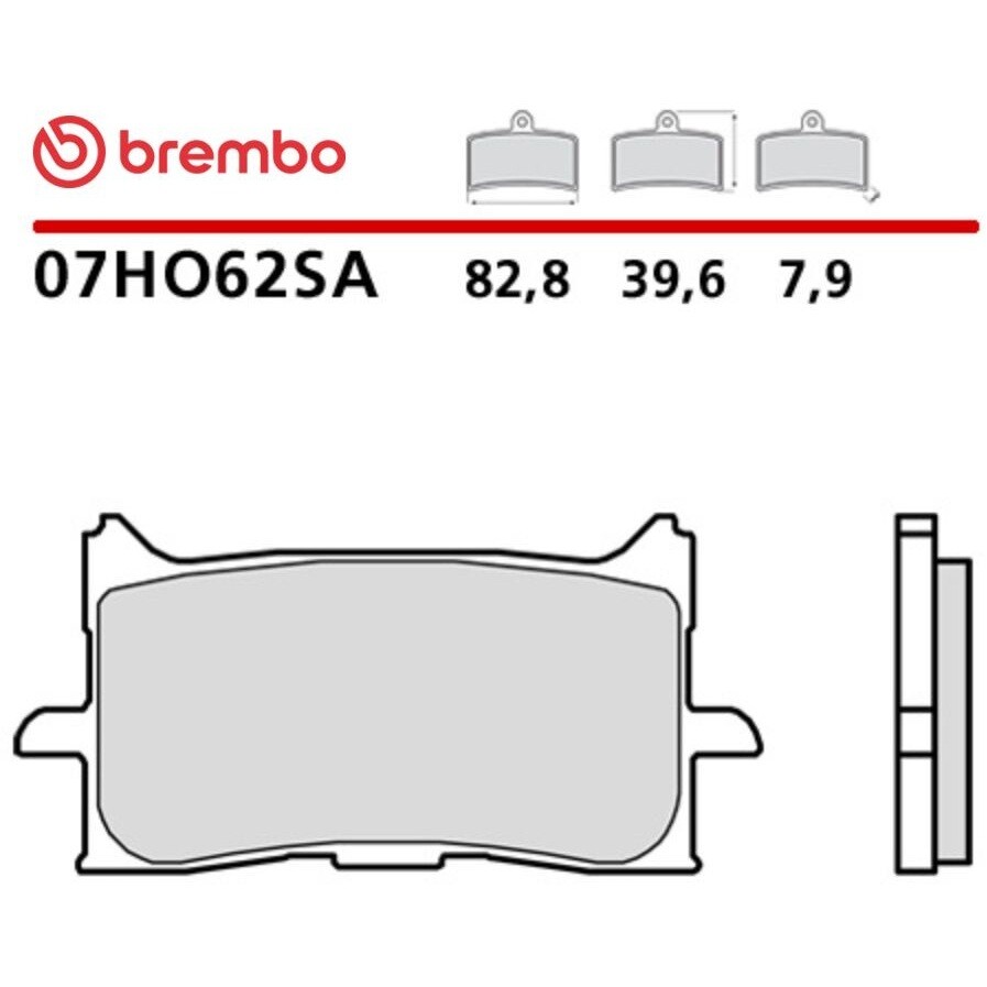 Pastiglie Freno Moto Sinterizzate Anteriori Brembo SA 07HO62SA