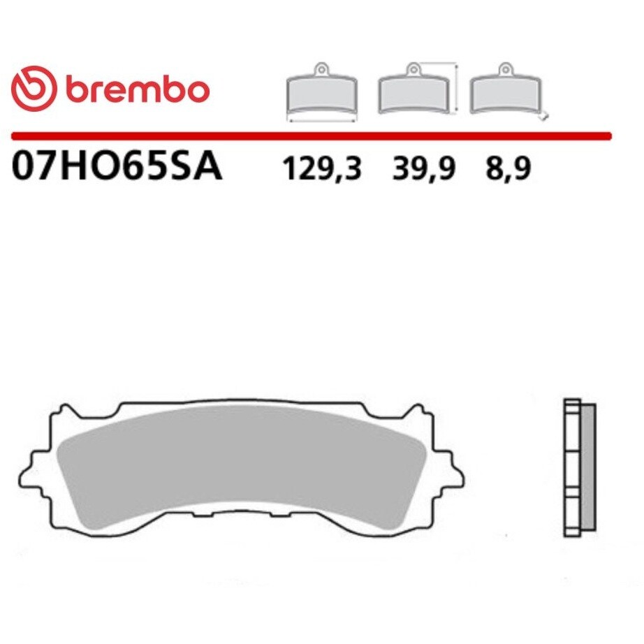 Pastiglie Freno Moto Sinterizzate Anteriori Brembo SA 07HO65SA Per HONDA GL Gold Wing DCT (2025-2026); GL Goldwing Wing Tour (2020-2024) e altri modelli