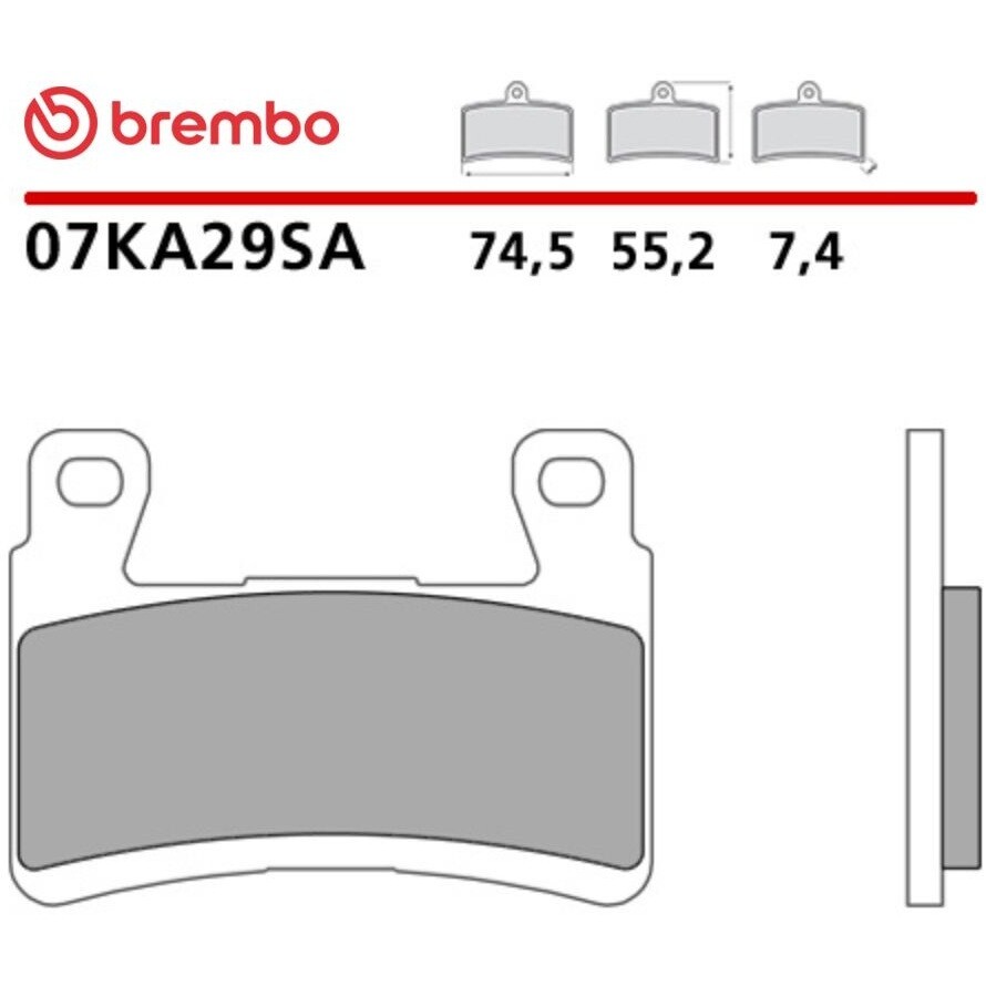 Pastiglie Freno Moto Sinterizzate Anteriori Brembo SA 07KA29SA Per KAWASAKI ZX-6R Ninja (E5+) (2024-2026); ZX-6R ABS (2013-2020) e altri modelli