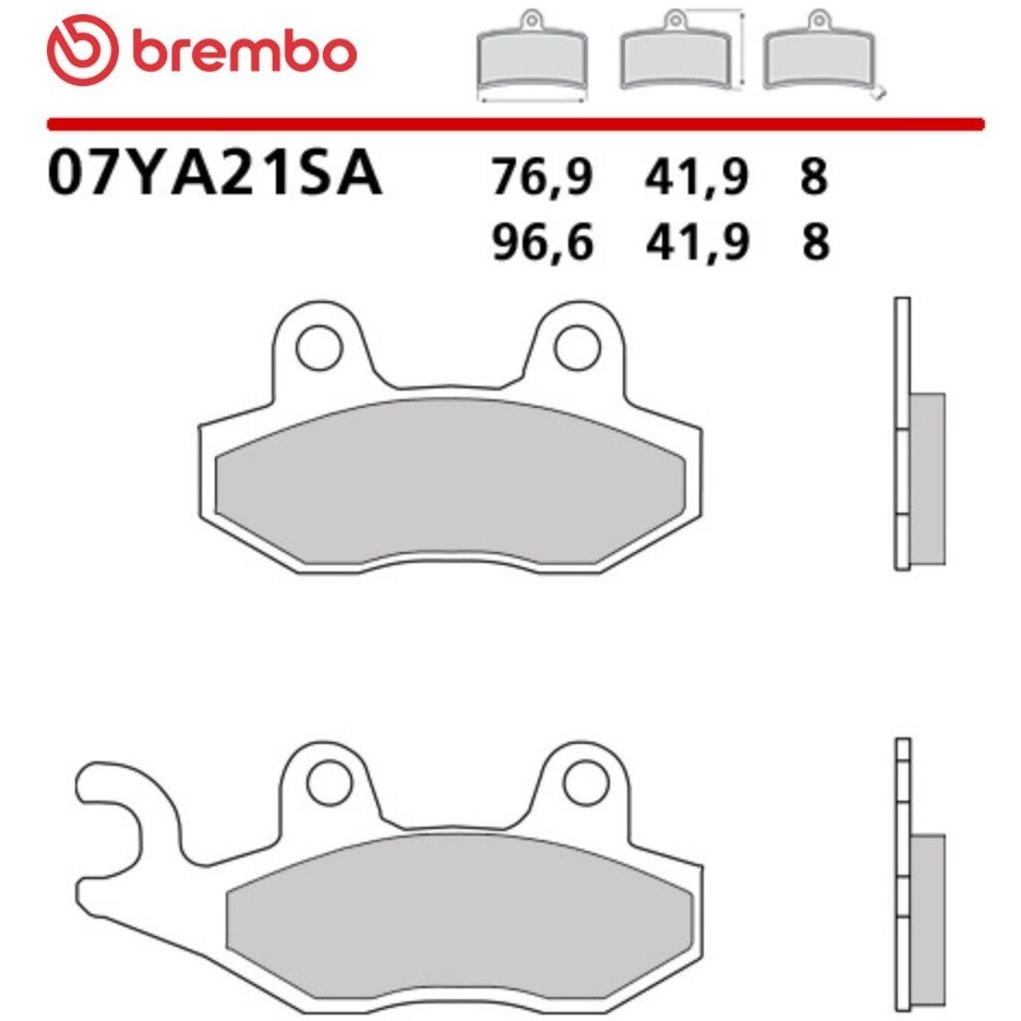 Pastiglie Freno Moto Sinterizzate Anteriori Brembo SA 07YA21SA