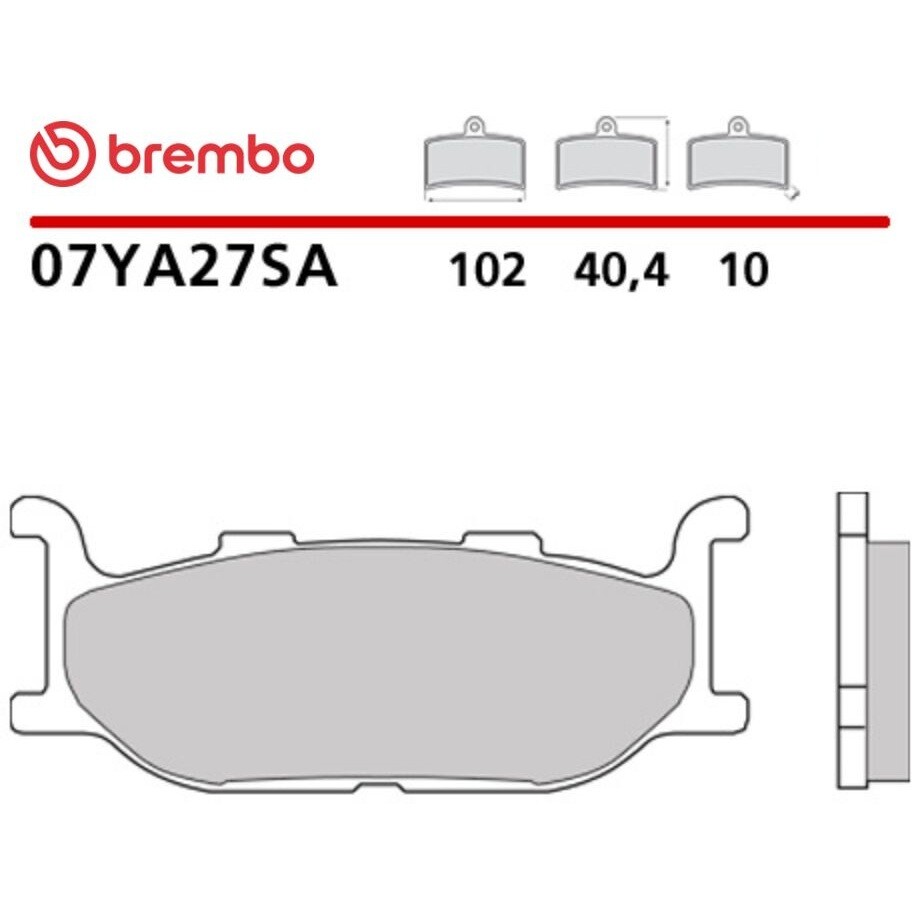 Pastiglie Freno Moto Sinterizzate Anteriori Brembo SA 07YA27SA