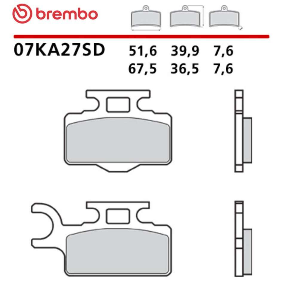 Pastiglie Freno Moto Sinterizzate Enduro Anteriori Brembo SD 07KA27SD Per KAWASAKI KX (2000-2026); SUZUKI RM (2003-2005)