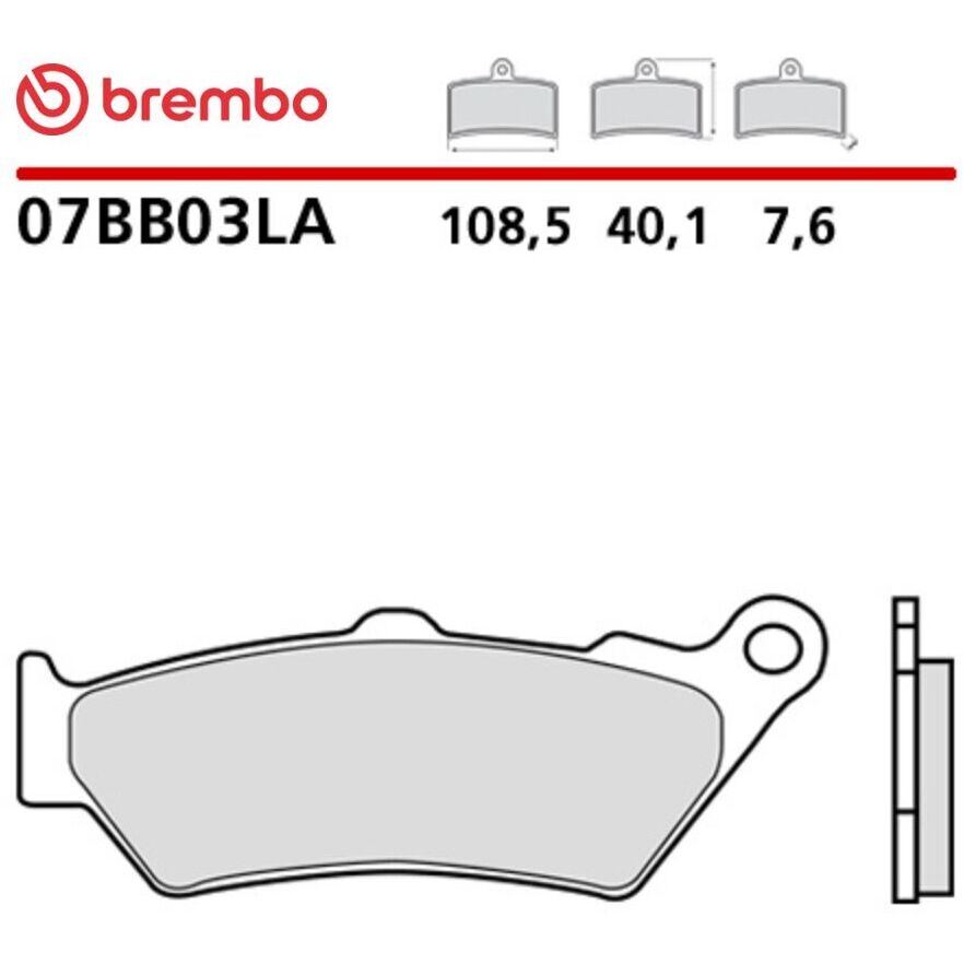 Pastiglie Freno Moto Sinterizzate Lunga Durata Anteriori Brembo LA 07BB03LA
