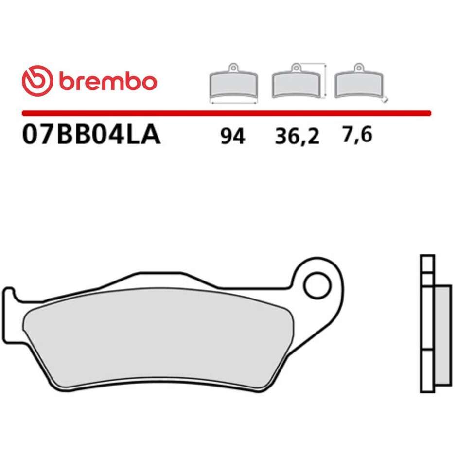 Pastiglie Freno Moto Sinterizzate Lunga Durata Anteriori Brembo LA 07BB04LA