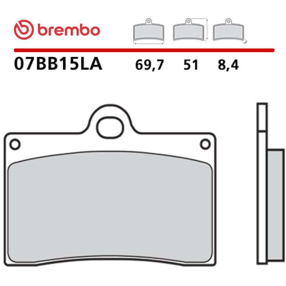 Pastiglie Freno Moto Sinterizzate Lunga Durata Anteriori Brembo LA 07BB15LA