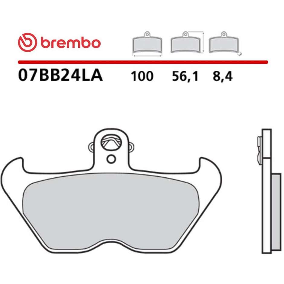Pastiglie Freno Moto Sinterizzate Lunga Durata Anteriori Brembo LA 07BB24LA