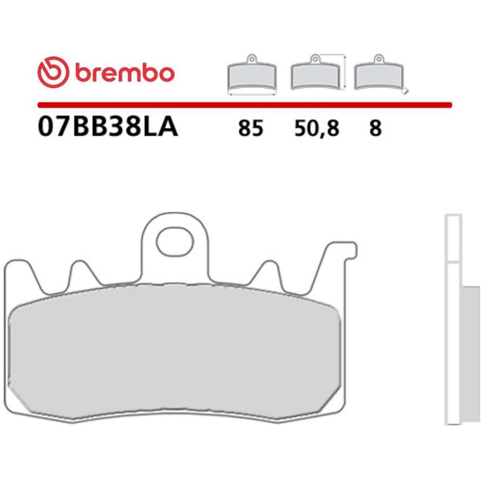 Pastiglie Freno Moto Sinterizzate Lunga Durata Anteriori Brembo LA 07BB38LA