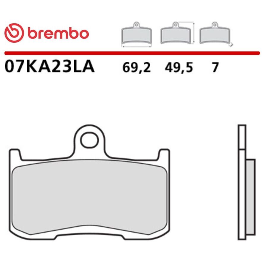 Pastiglie Freno Moto Sinterizzate Lunga Durata Anteriori Brembo LA 07KA23LA