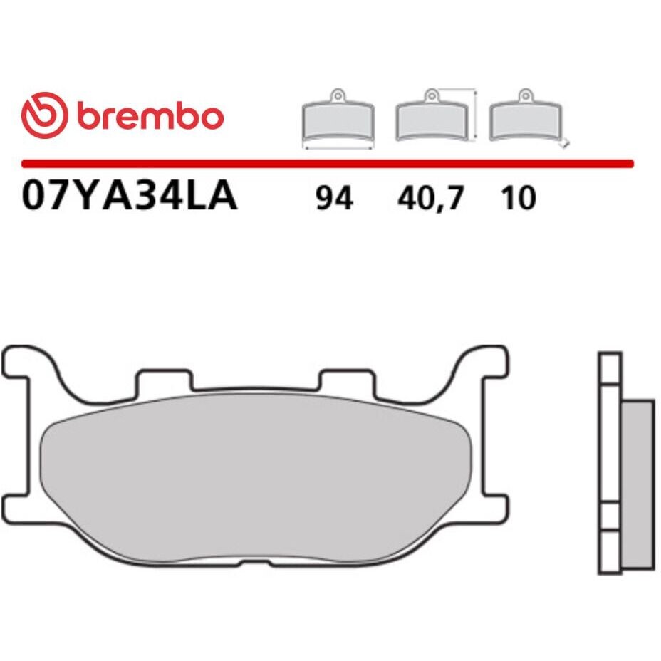 Pastiglie Freno Moto Sinterizzate Lunga Durata Anteriori Brembo LA 07YA34LA