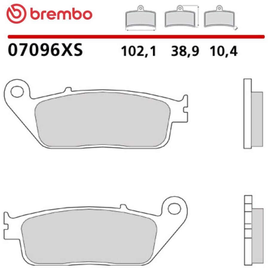 Pastiglie Freno Moto Sinterizzate Maxi Scooter Anteriori Brembo XS 07096XS Per YAMAHA X-MAX ABS 400 (2014-2020); X-MAX 125 (2010-2017) e altri modelli