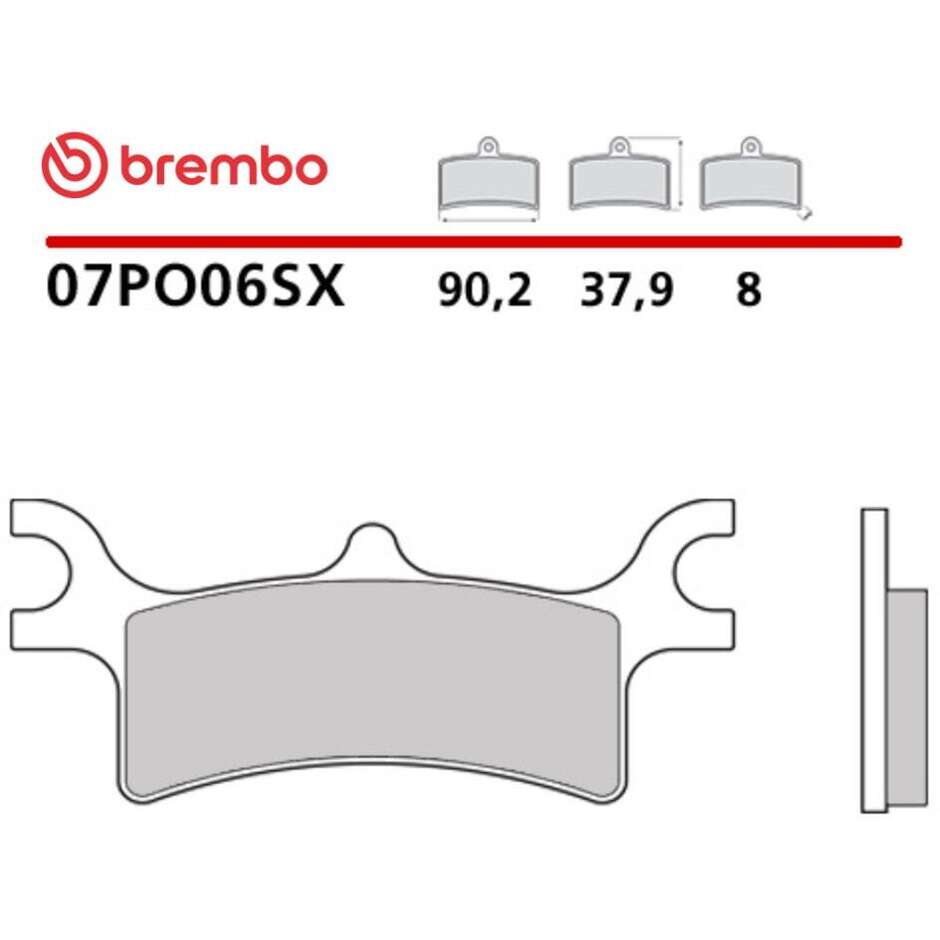 Pastiglie Freno Moto Sinterizzate Off Road Posteriori Brembo SX 07PO06SX Per POLARIS Trail Boss (2005-2013); Trail Blazer (2008-2013) e altri modelli