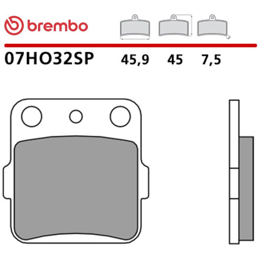 Pastiglie Freno Moto Sinterizzate Posteriori Brembo SP 07HO32SP